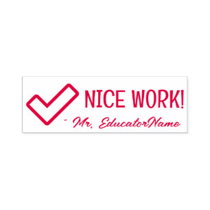 Automático "¡BUENO TRABAJO!" Sello de goma de asignación