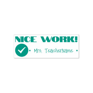 Automático "¡BUENO TRABAJO!" + sello de goma de tutor