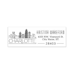 Automático Charlotte City   Sello de autoenlace de dirección 
