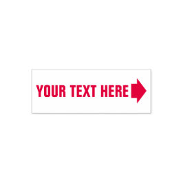 Automático Cualquier texto con flecha derecha Sello de autoti