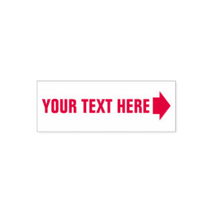 Automático Cualquier texto con flecha derecha Sello de autoti