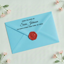 Desde el escritorio de sello de dirección personal