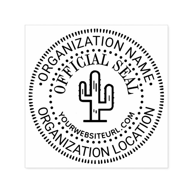 Automático Desert Cactus Nombre de sello oficial genérico Dir (Diseño)