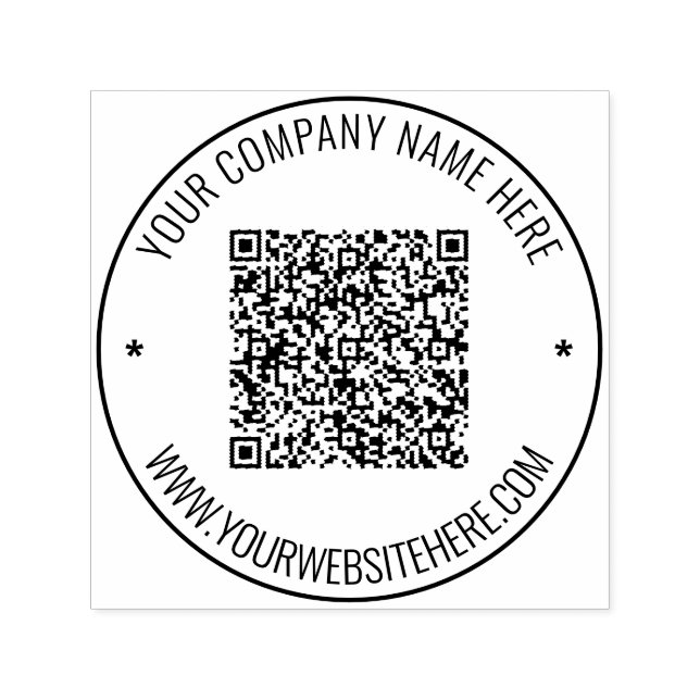 Automático Diseñar su propio código QR Ronda código Sello de  (Diseño)