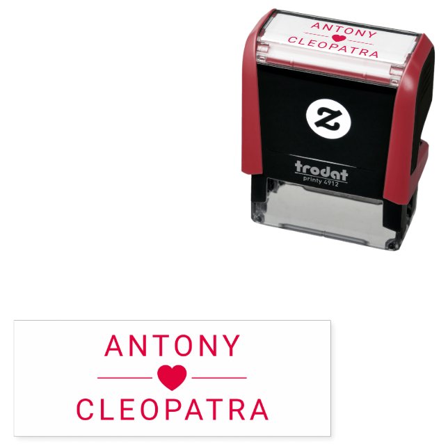 Automático Diseño de sello de autograbado de nickname par per (In Situ)