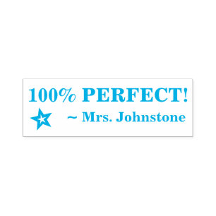 Automático Diversión el "100% PERFECTO!" + El sello de goma