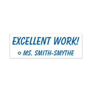 Automático Divertido "¡EXCELENTE TRABAJO!" + Sello de goma d