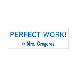 Automático Divertido "¡TRABAJO PERFECTO!" Sello de caucho del