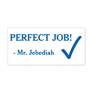 Automático Divertido "¡TRABAJO PERFECTO!" + sello de goma de