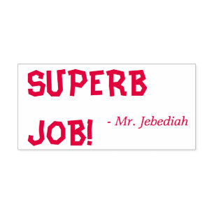 Automático ¡Divertido "TRABAJO SUPERB!" Sello de caucho del e