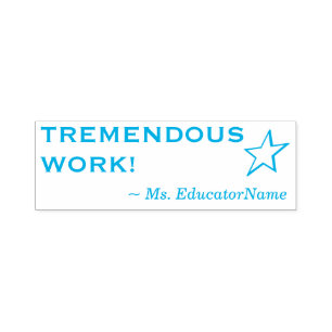 Automático Divertido "¡TRABAJO TREMENDO!" Grado de sello de g