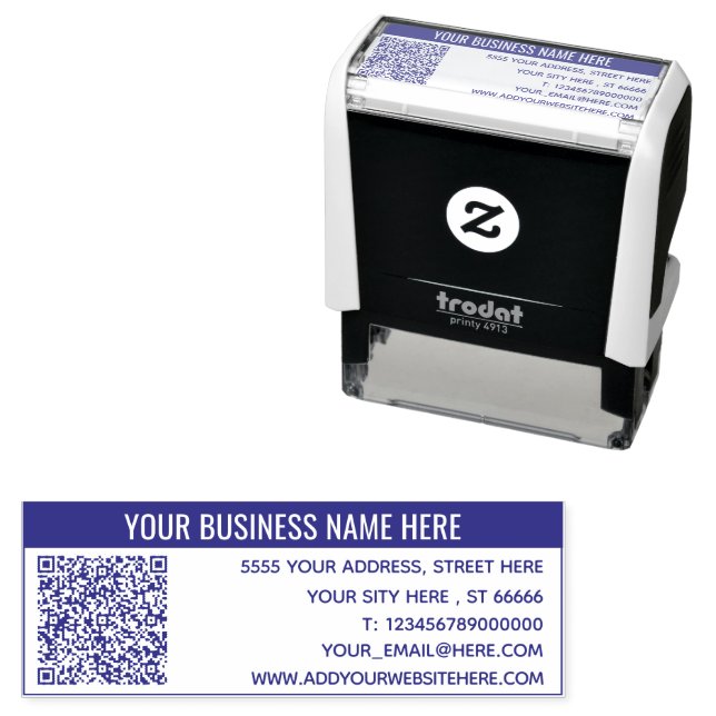 Automático Ejemplo de sello de código QR de información de co (In Situ)