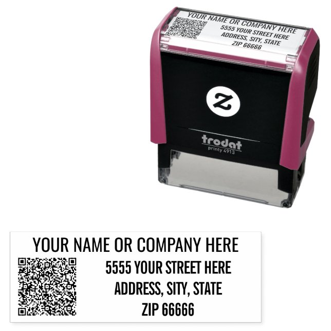 Automático Ejemplo de sello de código QR personalizado o nomb (In Situ)