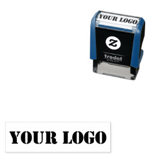 Automático Ejemplo de sello de goma con logotipo de empresa d