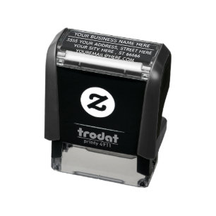 Automático Ejemplo de sello de tinta propia con nombre direcc