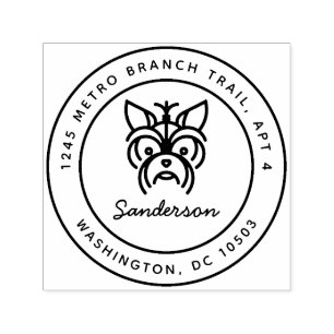 Automático El Uno mismo-Entintar del sello del remite de