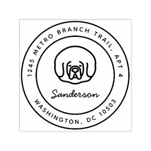 Automático El Uno mismo-Entintar del sello del remite del