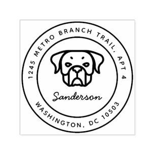 Automático El Uno mismo-Entintar del sello del remite del