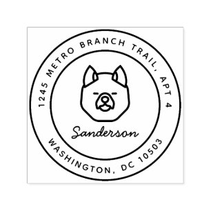 Automático El Uno mismo-Entintar del sello del remite del