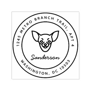 Automático El Uno mismo-Entintar del sello del remite del