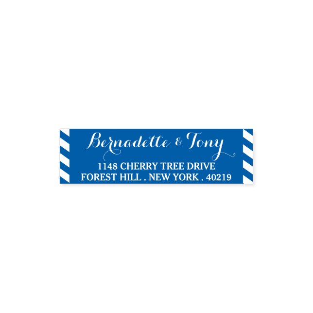 Automático Elegante Sello de autotinta de dirección y nombre  (Diseño)