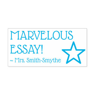 Automático "¡ENSAYO MARVELOUS!" Sello de caucho del educador