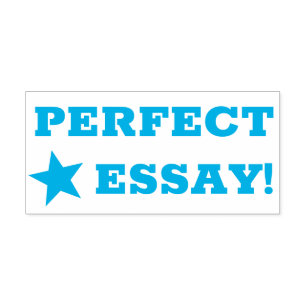 Automático "¡ENSAYO PERFECTO!" Sello de goma de recomendación