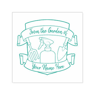 Automático Escudo de jardinería con carteles con sello de aut