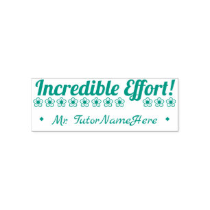 Automático "¡Esfuerzo Increíble!" Sello de Goma de Retroalime