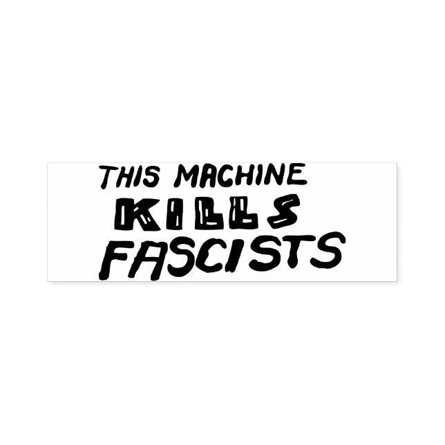 Automático Esta máquina mata el sello de goma fascista (Diseño)
