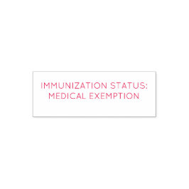Automático Estado de la inmunización: sello de exención médic