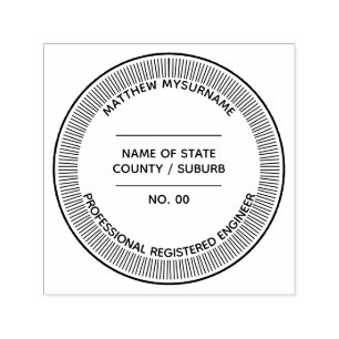 Automático Estado del Personalizado de sello LLC profesional 