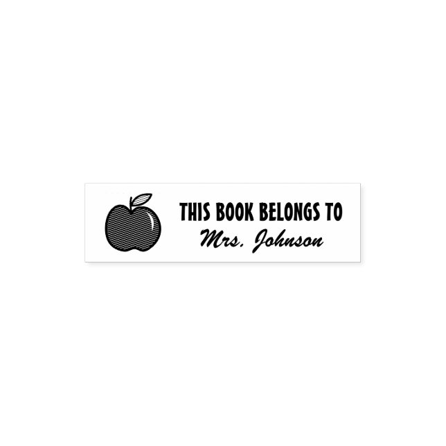 Automático Este libro pertenece al sello de manzana roja para (Diseño)