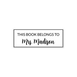 Automático Este Libro Pertenece Al Sello De Personalizado Doc