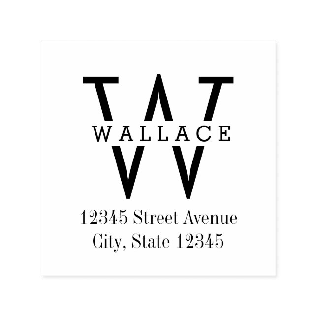 Automático Estiloso sello de goma inicial personalizado (Diseño)