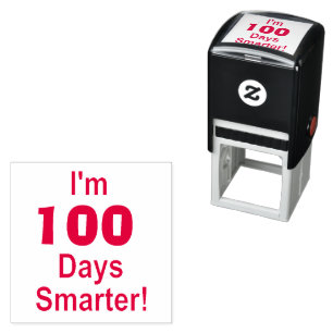 Automático "¡Estoy 100 días más inteligente!" Sello de autogr