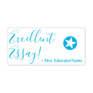 Automático "¡Excelente ensayo!" + sello de goma de educador