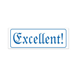 Automático ¡Excelente! Sello de goma de comentarios