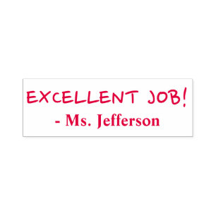 Automático "¡EXCELENTE TRABAJO!" Sello de goma de asignación
