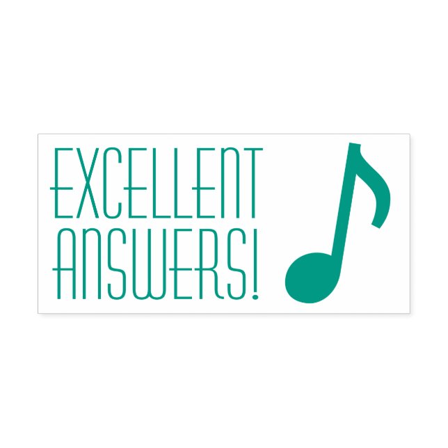 Automático "¡EXCELENTES RESPUESTAS!" Sello de caucho del prof (Diseño)