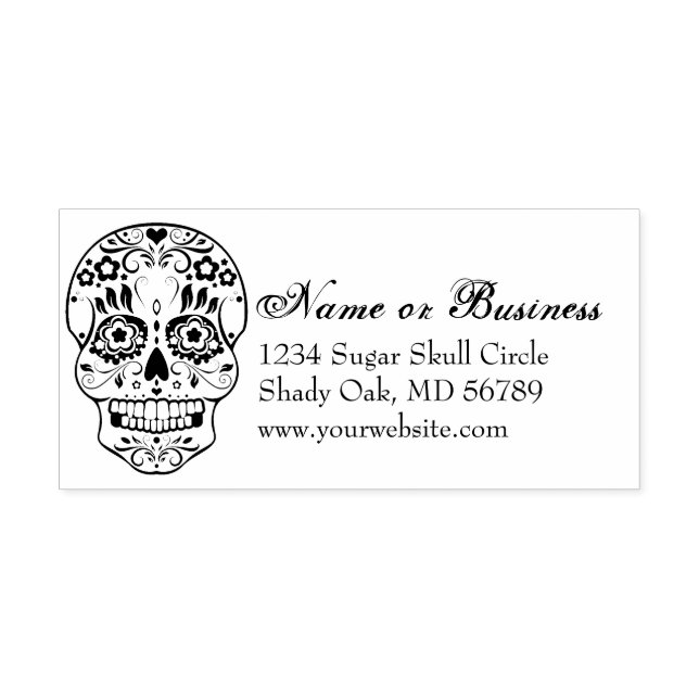 Automático Feliz Muertos Personalizado Dirección Sello de Aut (Diseño)