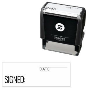 Automático Firma y sello de autorentrada de Personalizado de