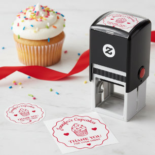 Automático Gracias Por Su Orden Sello De Cupcake De Panadería