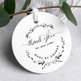 Automático Gracias Por Tu Pedido De Sello De Goma De Laurel