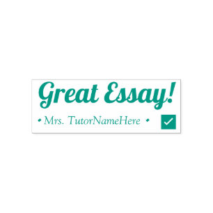 Automático "¡Gran Ensayo!" Sello de goma de recomendación