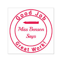 Gran trabajo del sello del profesor