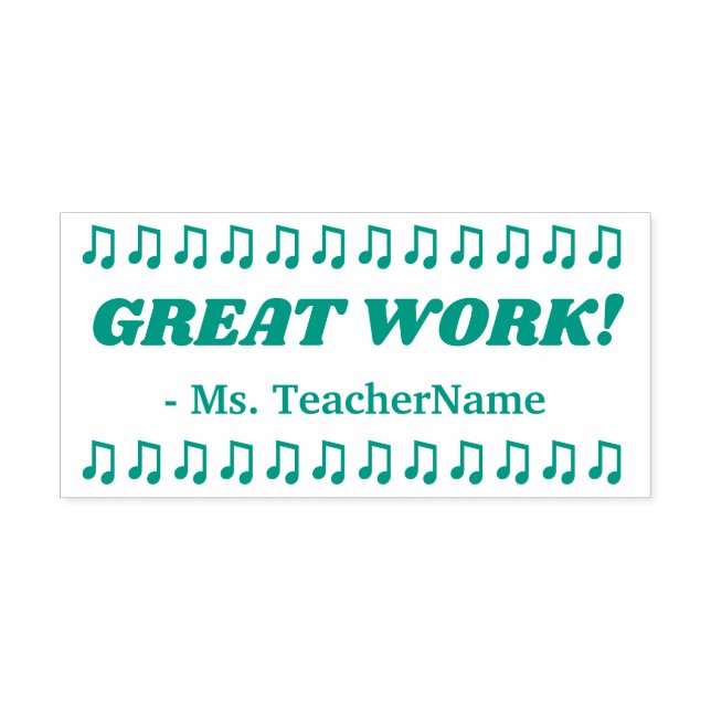 Automático "¡GRAN TRABAJO!" Sello de goma de asignación (Diseño)