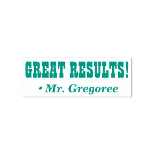 Automático "¡GRANDES RESULTADOS!" Sello de goma de clasificac