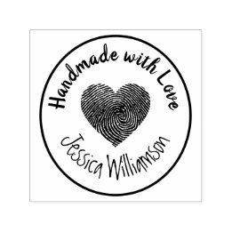 Automático Hecho a mano con el nombre del corazón del sello d