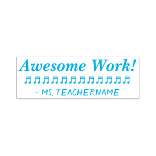 Automático "¡Increíble trabajo!" + sello de goma de tutor Per